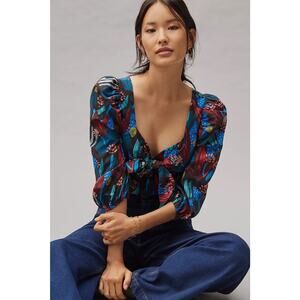 Anthropologie Eva Franco Tropical Sweetheart Blouse